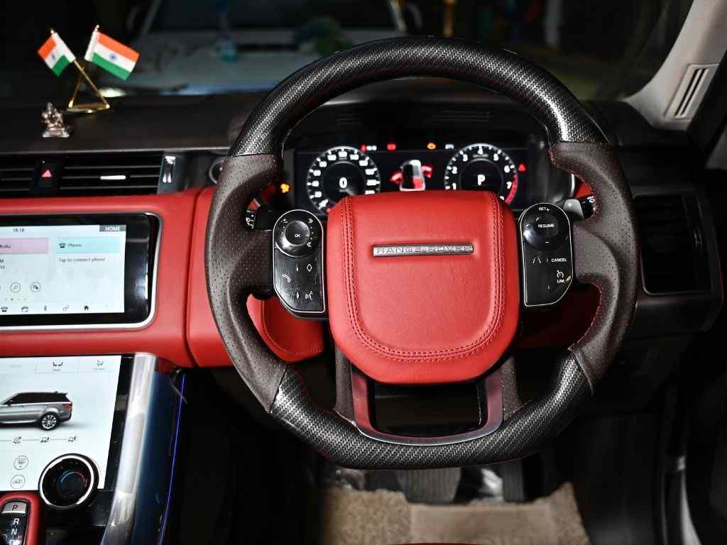 modified car interior steering