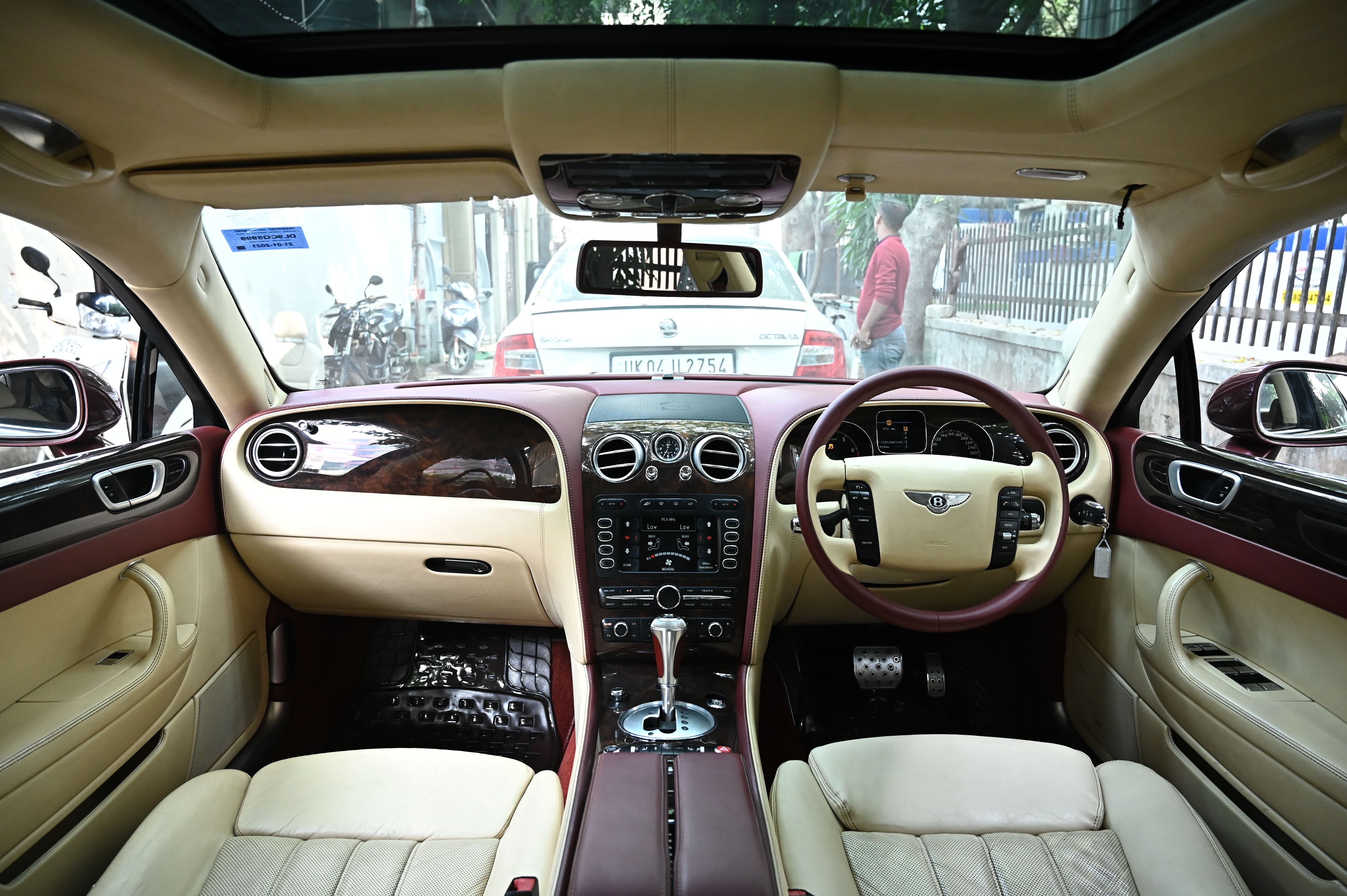 Bentley customized car interior
