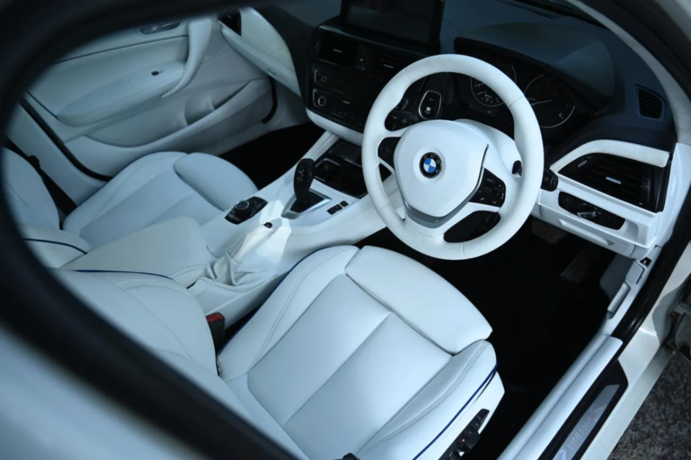 BMW interior modification with premium leather seats
