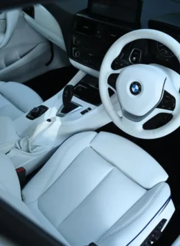 BMW interior modification with premium leather seats